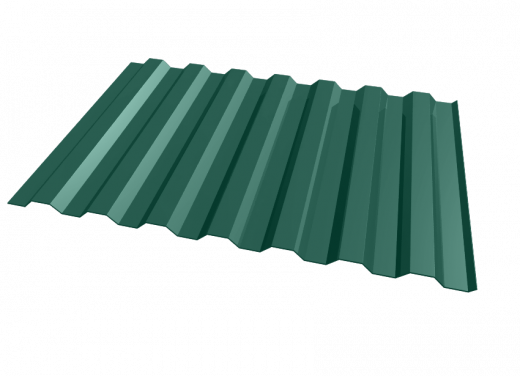 Профнастил окрашенный 0.45x1000x2000 RAL 6005